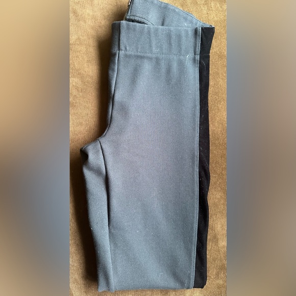 J Crew GiGi Pants Black Skinny Black Velvet Stripe On Side Zip In Back Sz 00 - Picture 3 of 9